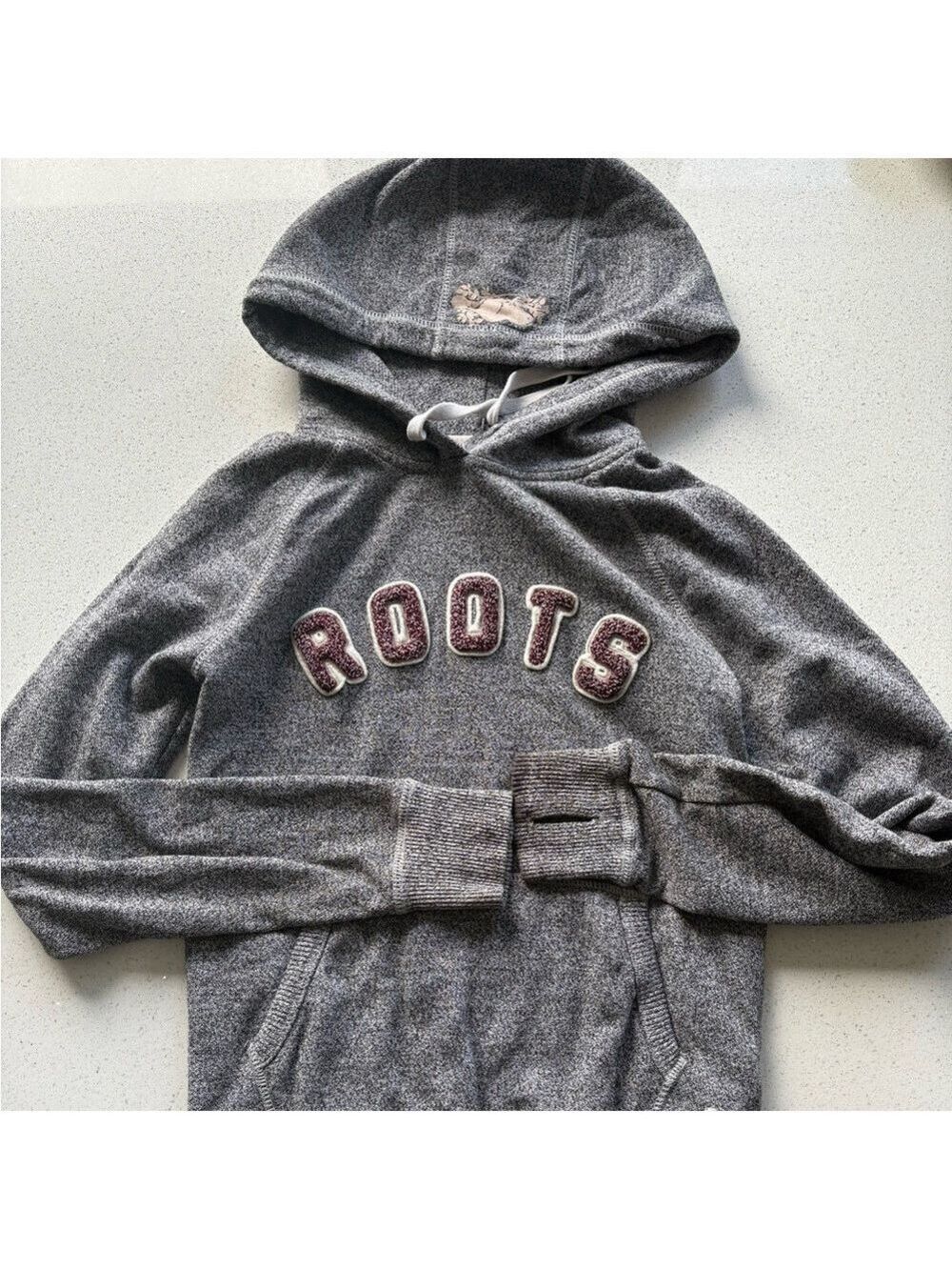 Roots Canada grey hoodie - ladies xxs